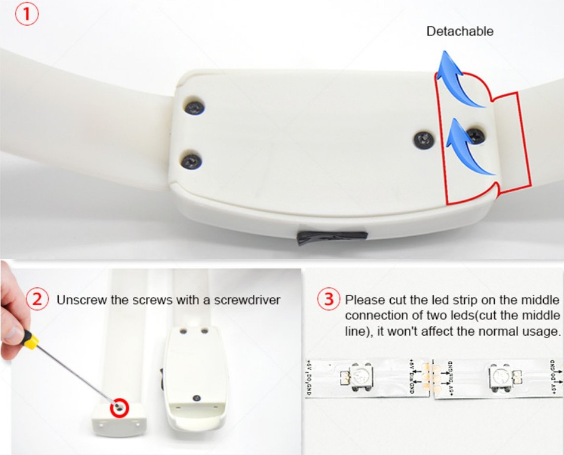 LED AIDI C6 RGB Dog Collar